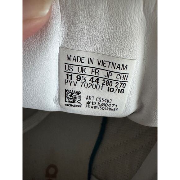 Adidas Superstar White Metallic Women’s Size 11 CG5463 EUC Lace Up Sneaker - Picture 6 of 8